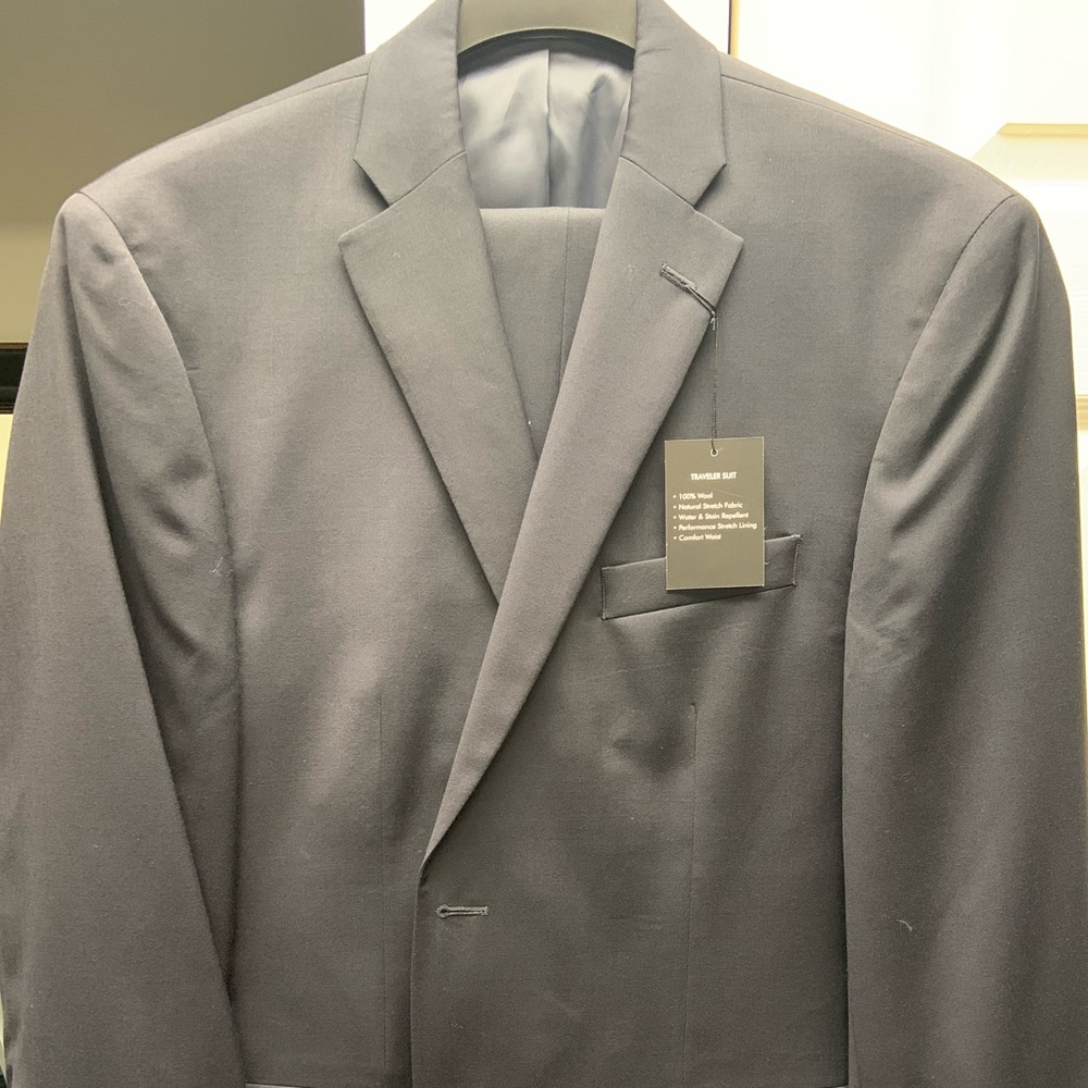 Jos A Bank Navy Suit